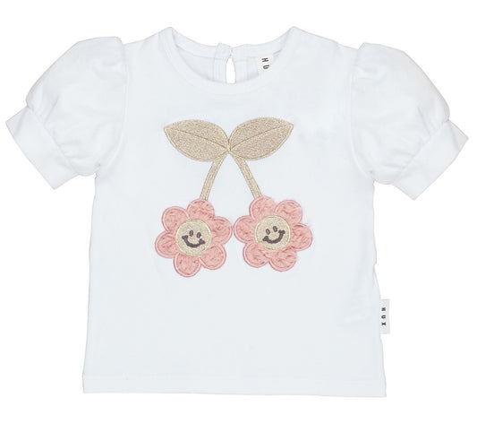 Huxbaby Smile Flower Puff Tee HB227S23