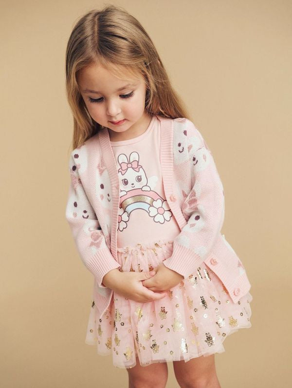 Huxbaby Bunny Love Boxy Cardigan HB5082W24 – Le Petit Kids