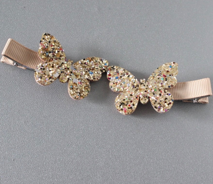 Glitter Butterfly Clips Set 