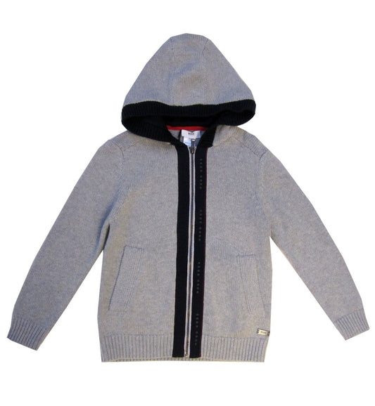 BOSS kids knit hoodie.