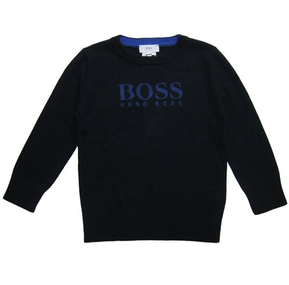 BOSS Navy Knit Sweater