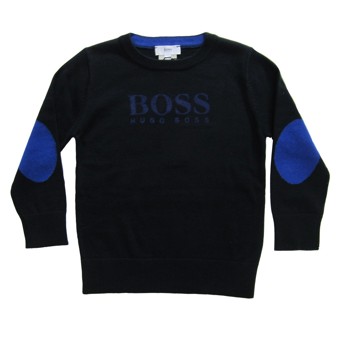 BOSS Navy Knit Sweater