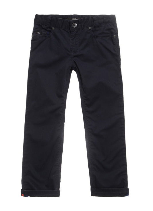 BOSS navy pants.