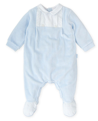 Tutto Piccolo Velour Footie 2403W25