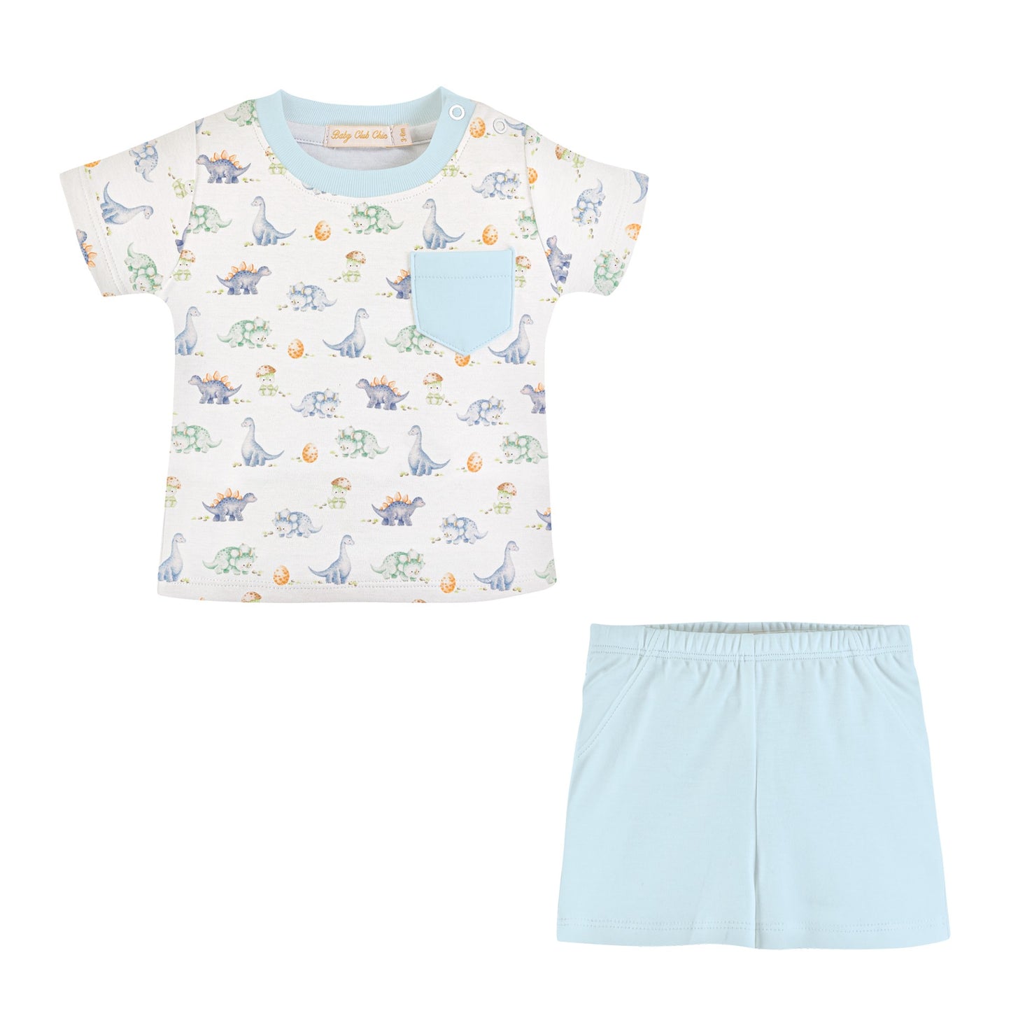 Baby Club Chic top & Shorts - Pastel Dinos SET67349