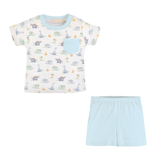 Baby Club Chic top & Shorts - Pastel Dinos SET67349