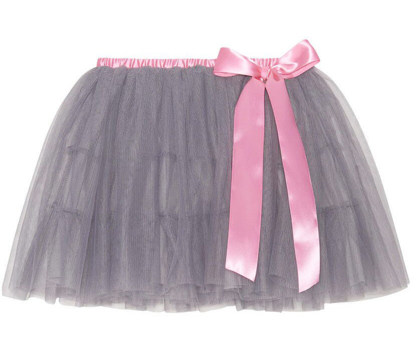 Deux par Deux grey layered tulle skirt.