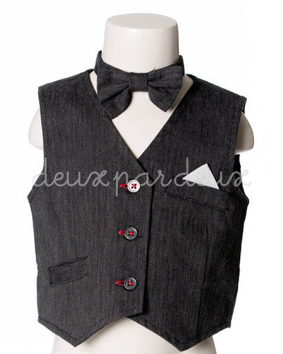 Deux par Deux Vest & Bow-tie