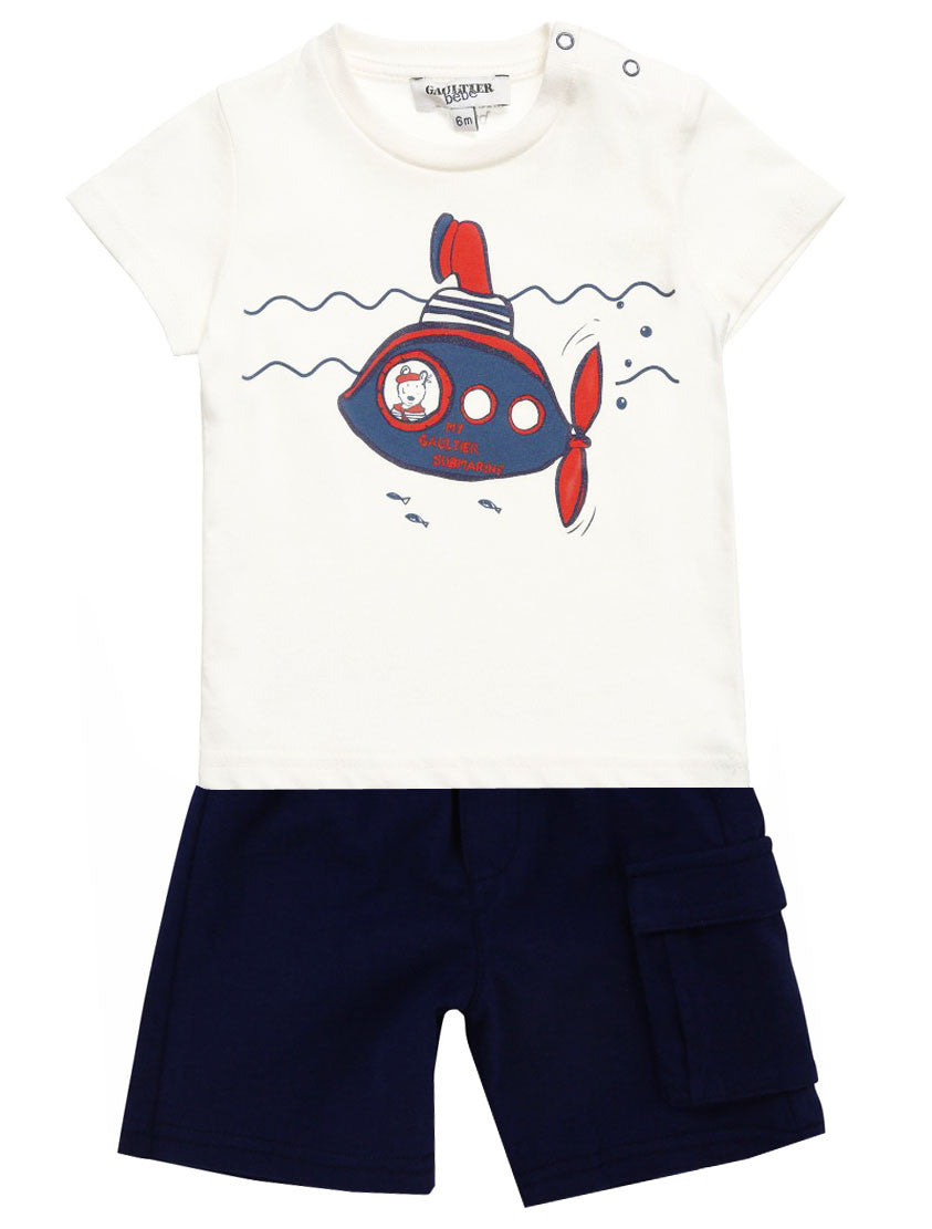 Junior Gaultier Tee & Shorts