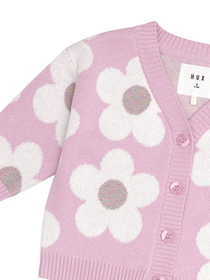 HUXBABY Daisy Boxy Cardigan HB5119S24