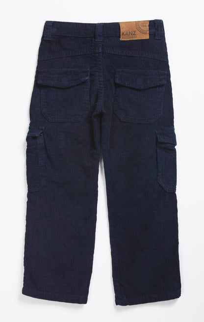 Kanz Navy Corduroy Pants