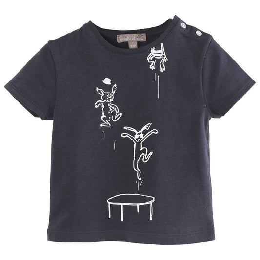 Emile et Ida Black Tee (O301B-Black)