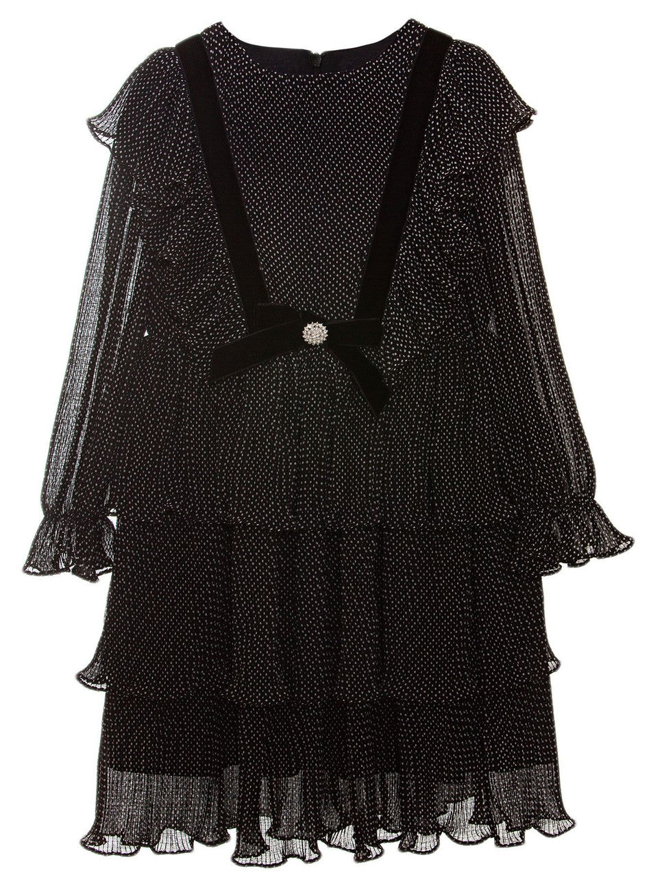 Patachou Black Ruffled Dress 3733544