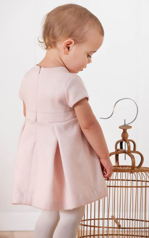 patachou pink dress Patachou Girls Pink Tulip Flower Chiffon Long Sleeve Party Dress