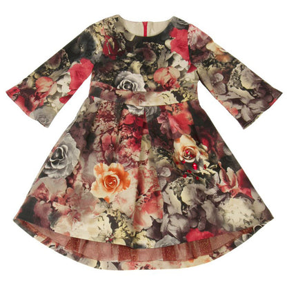 Patachou floral dress front view.