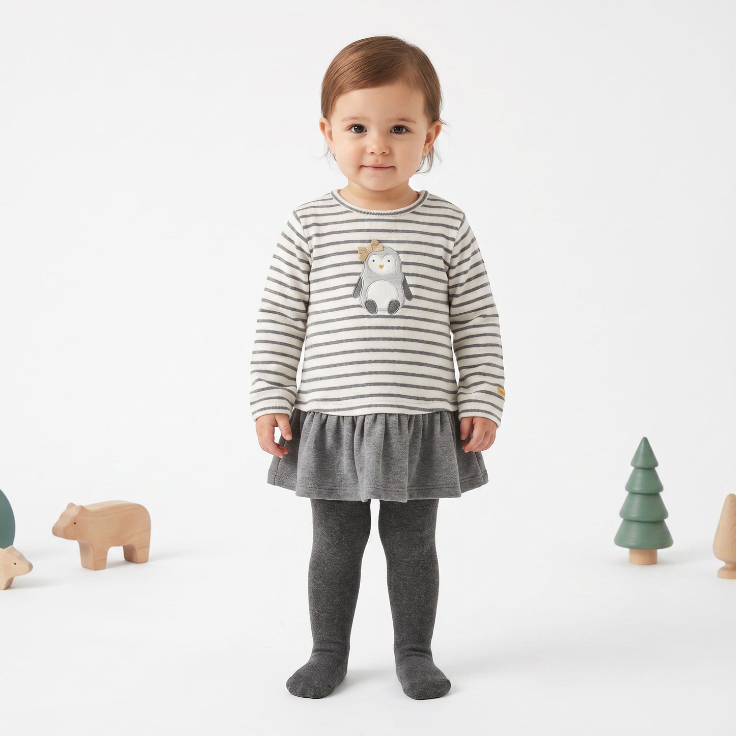 Tutto Piccolo Girls Dress & Tights 6790W23
