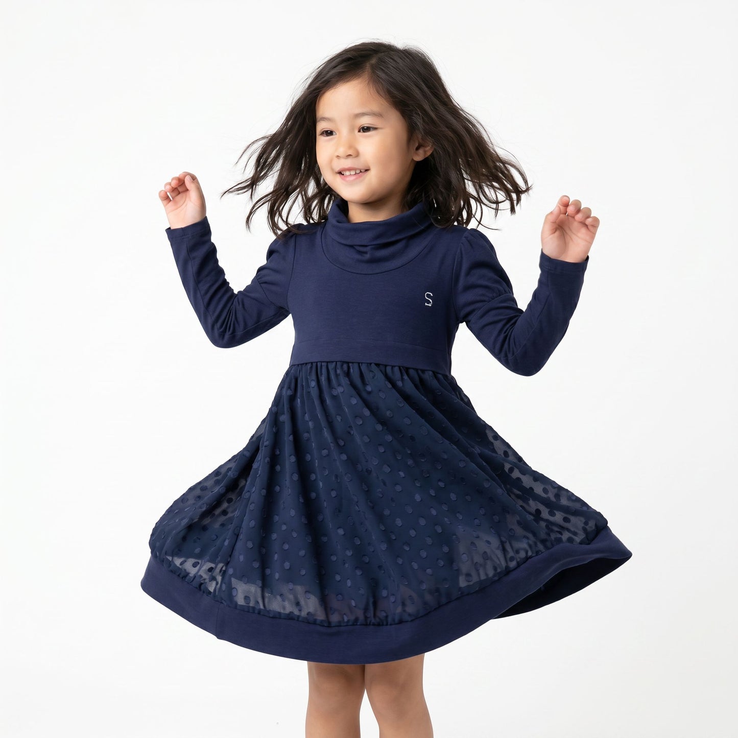 Sarabanda Navy Dress
