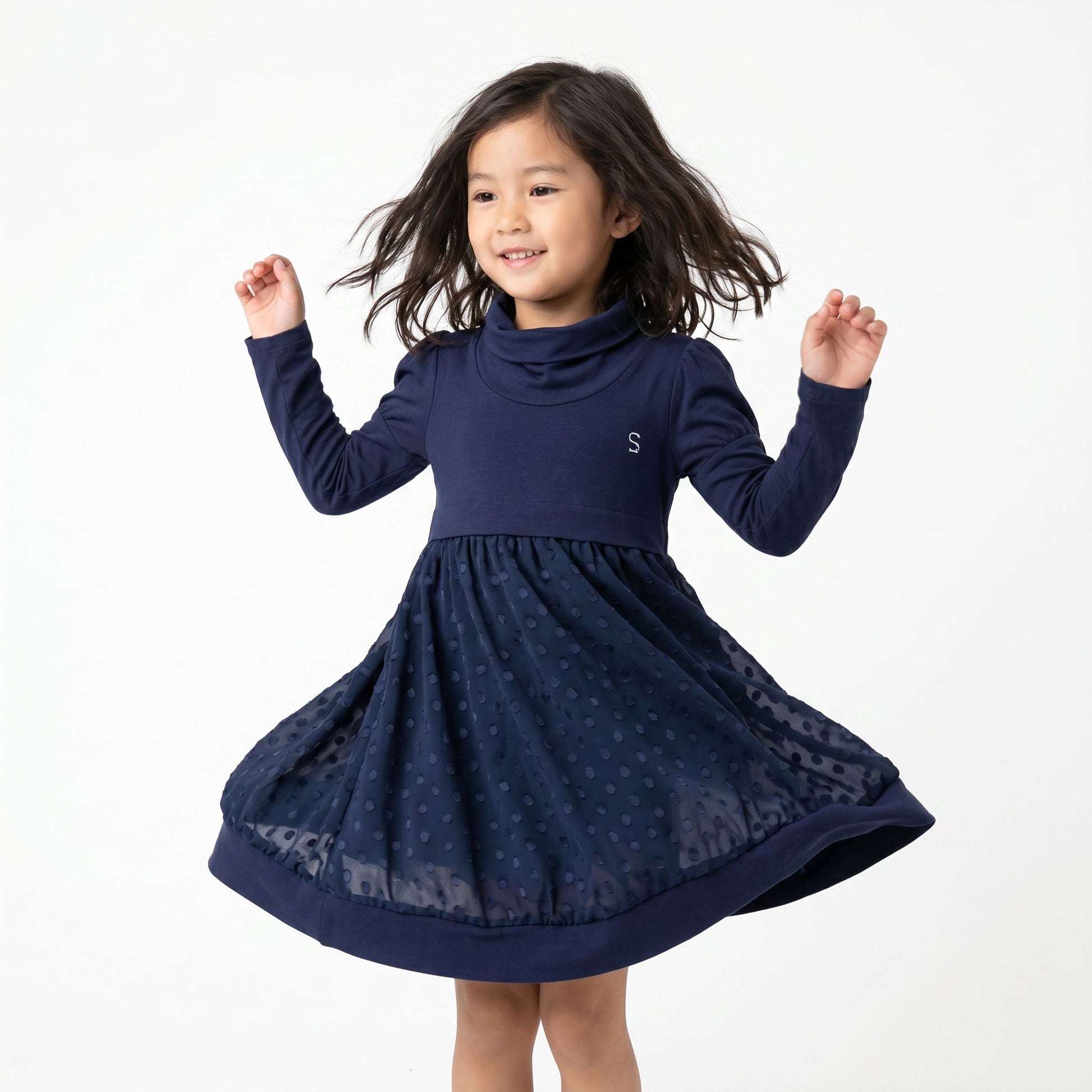 Sarabanda Navy Dress