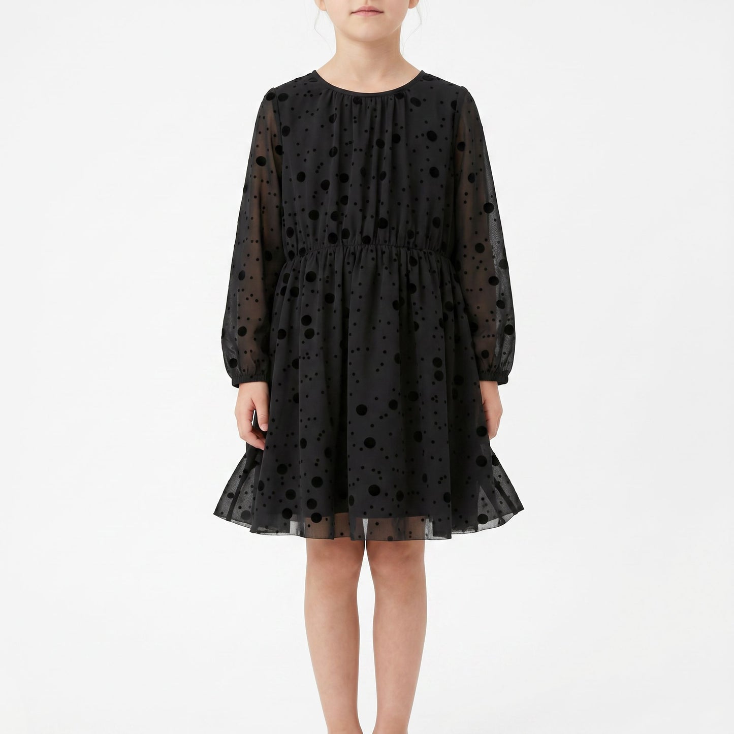Minymo Dotted Tulle Dress 123732