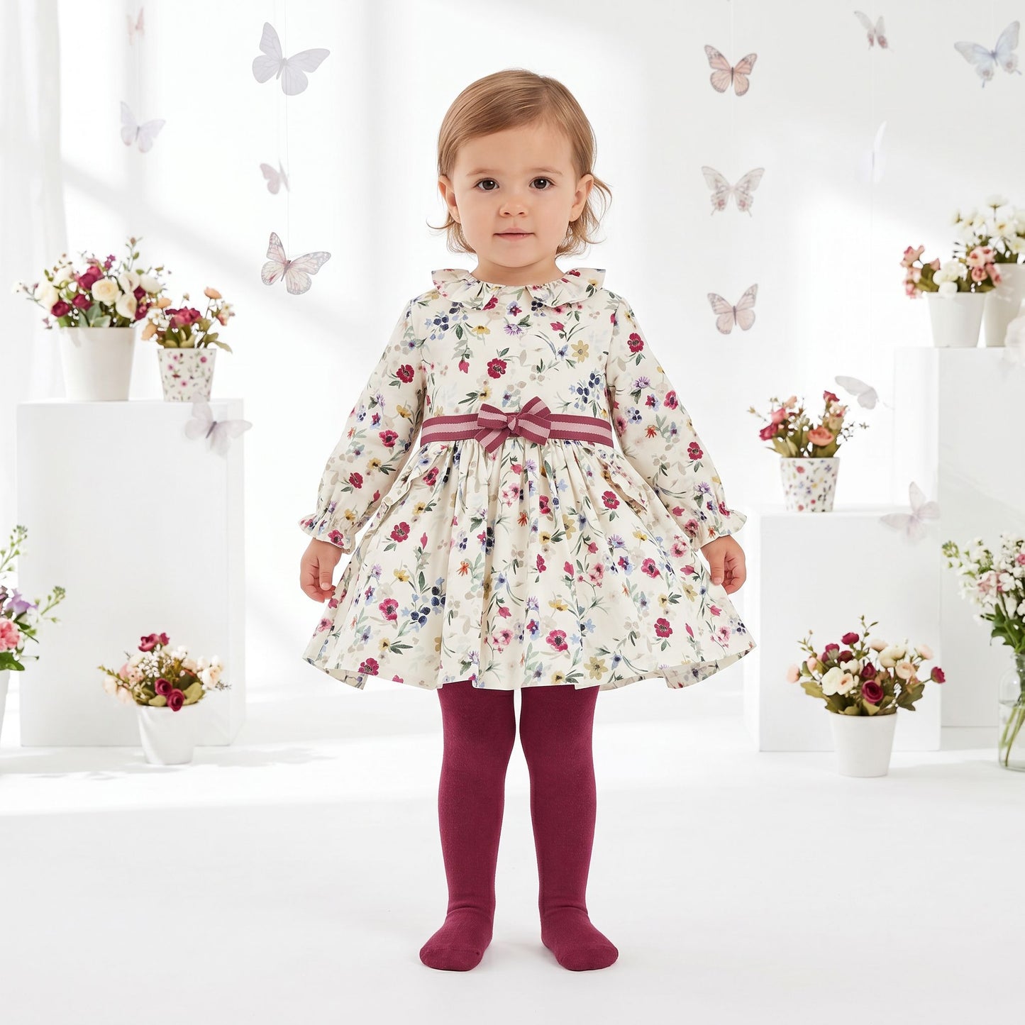 Tutto Piccolo Girls Dress & Tights 6230W23