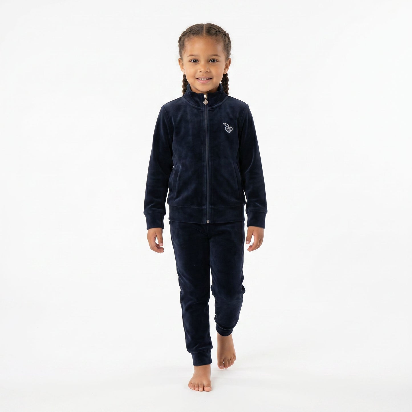 I Do Velour Navy Set