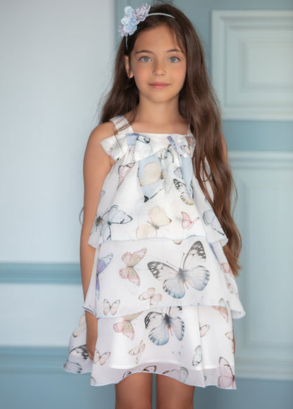 Patachou White Butterfly Dress T3633543 