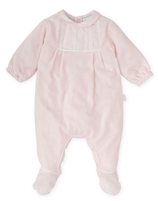 Tutto Piccolo Velour Footie 2417W25
