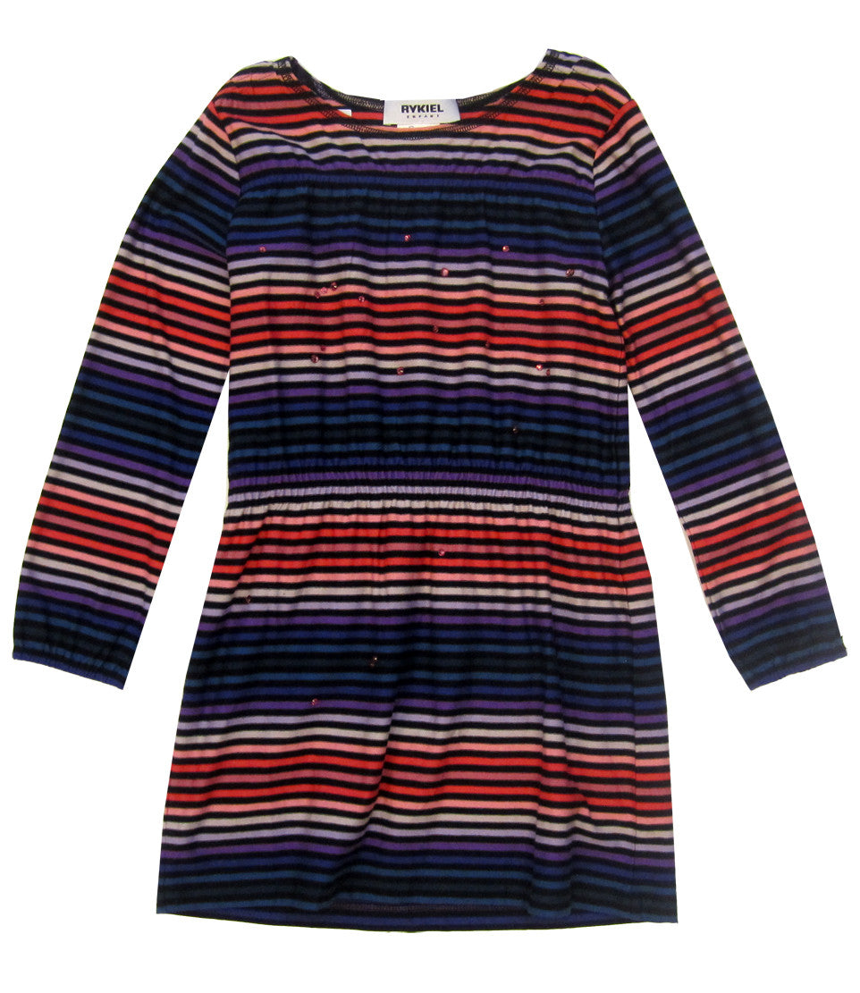 Sonia Rykiel striped jersey dress in front.