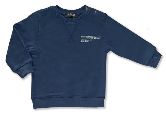 PLEASE Blue Sweatshirt (LBA6040B-blue)