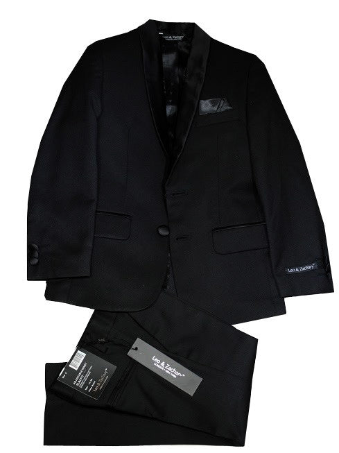 Leo & Zachary Black Tuxedo (TUX ELEGANT) 