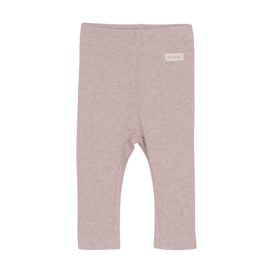 Fixoni Pale Mauve Ribbed Pants 422781