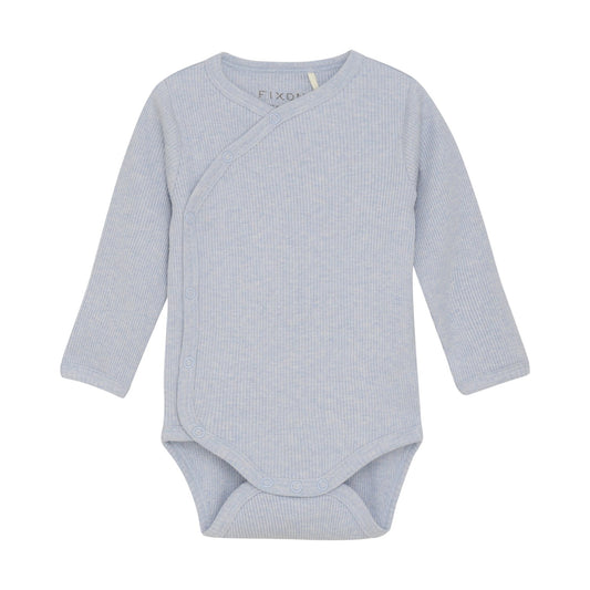 Fixoni Zen Blue Ribbed Bodysuit 422780