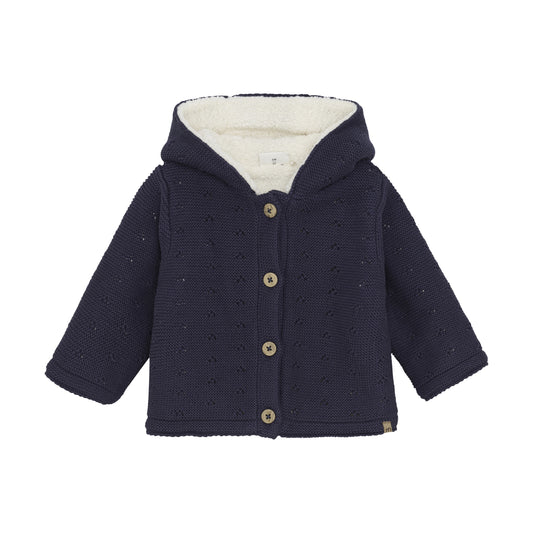 Minymo Navy Cardigan Jacket 114156