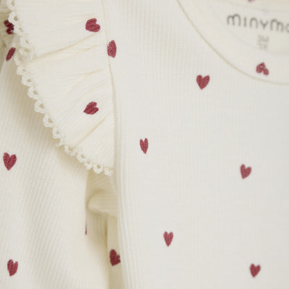 Minymo Hearts Bodysuit 114159
