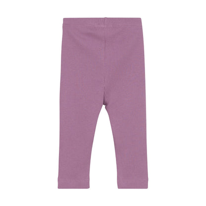 Minymo Orchid Ribbed Leggings 114092