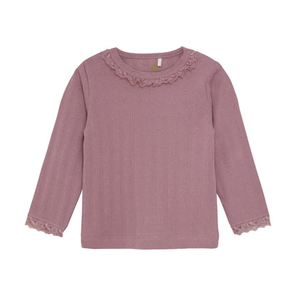 En Fant Girls Pointelle Top 210358