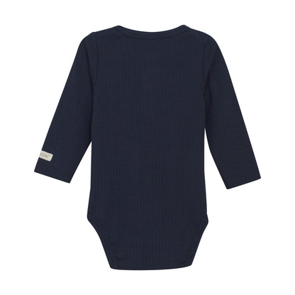 Fixoni Navy Ribbed Bodysuit 423052