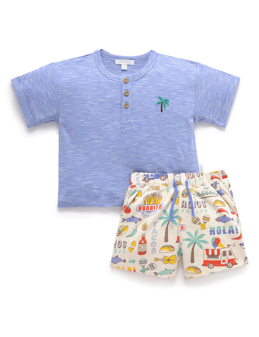 Purebaby Boys Fiesta Top & Shorts PB2024S25