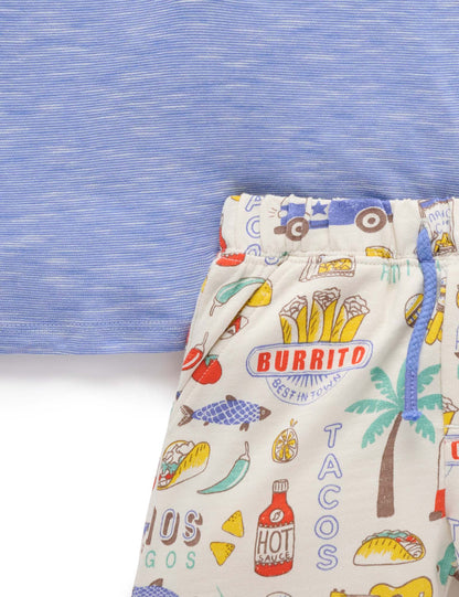 Purebaby Boys Fiesta Top & Shorts PB2024S25