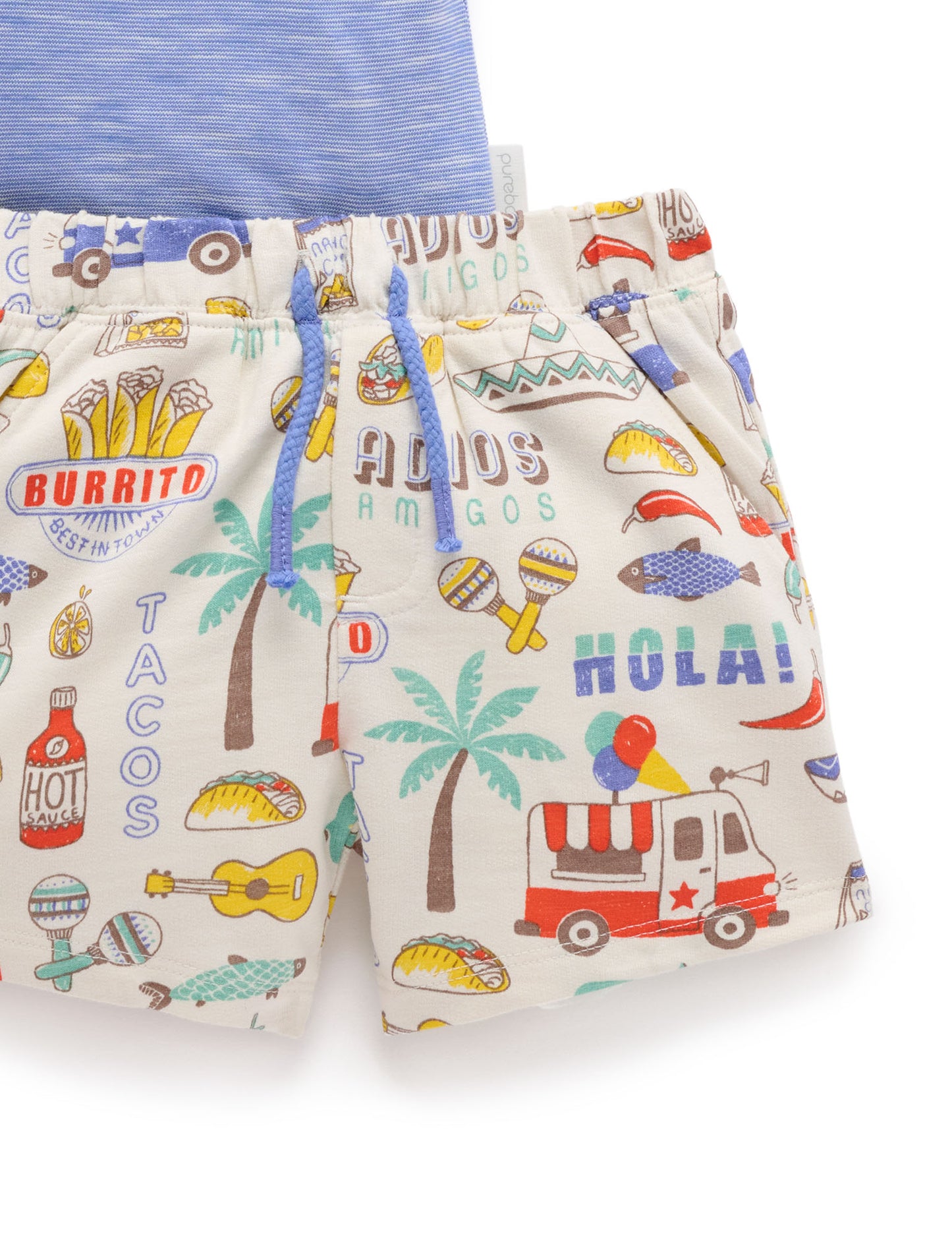Purebaby Boys Fiesta Top & Shorts PB2024S25