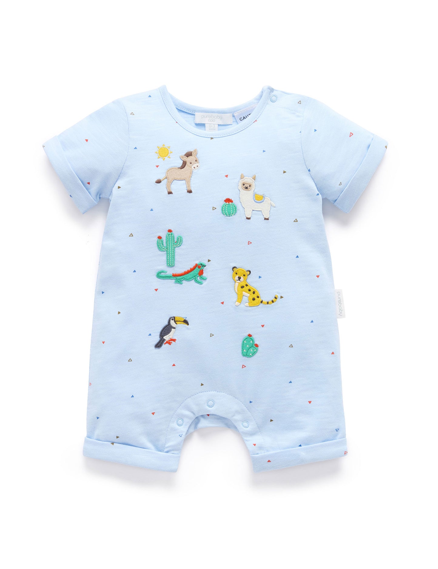Purebaby Animal Fiesta Romper PN1034S25