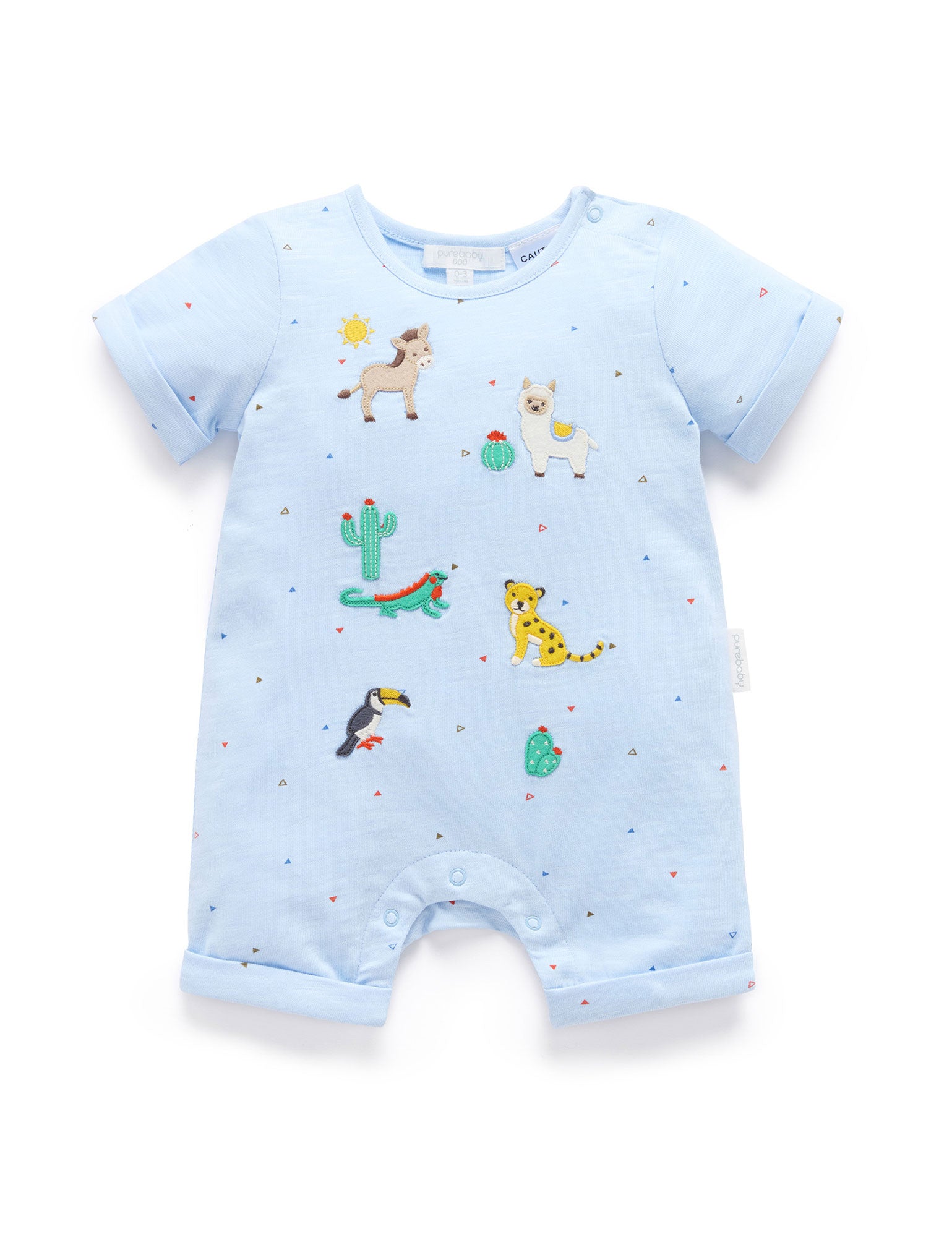 Purebaby Animal Fiesta Romper PN1034S25