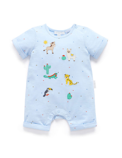 Purebaby Animal Fiesta Romper PN1034S25