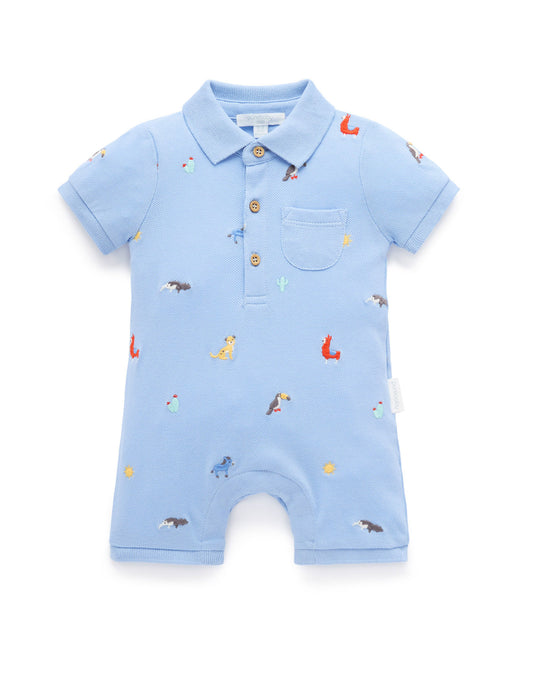 Purebaby Animal Fiesta Romper PN1040S25