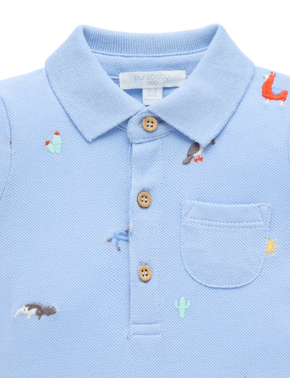 Purebaby Animal Fiesta Romper PN1040S25