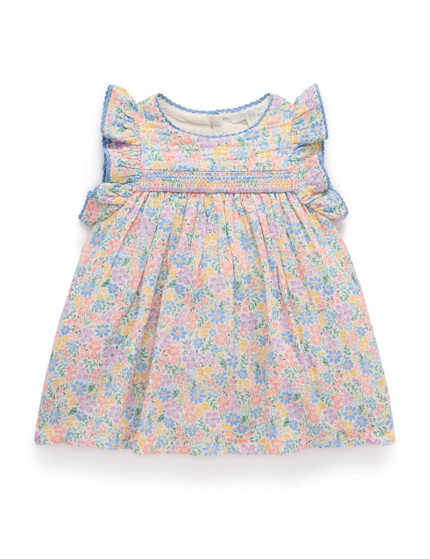 Purebaby Girls Smocked Dress PN2004S25