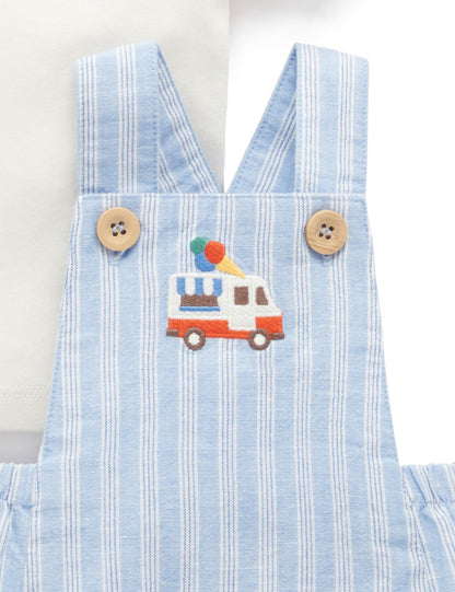 Purebaby Top & Overall Set PN2031S25