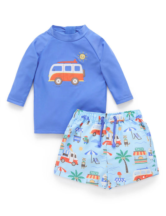 Purebaby Boys Swim Top & Shorts SB4013S25