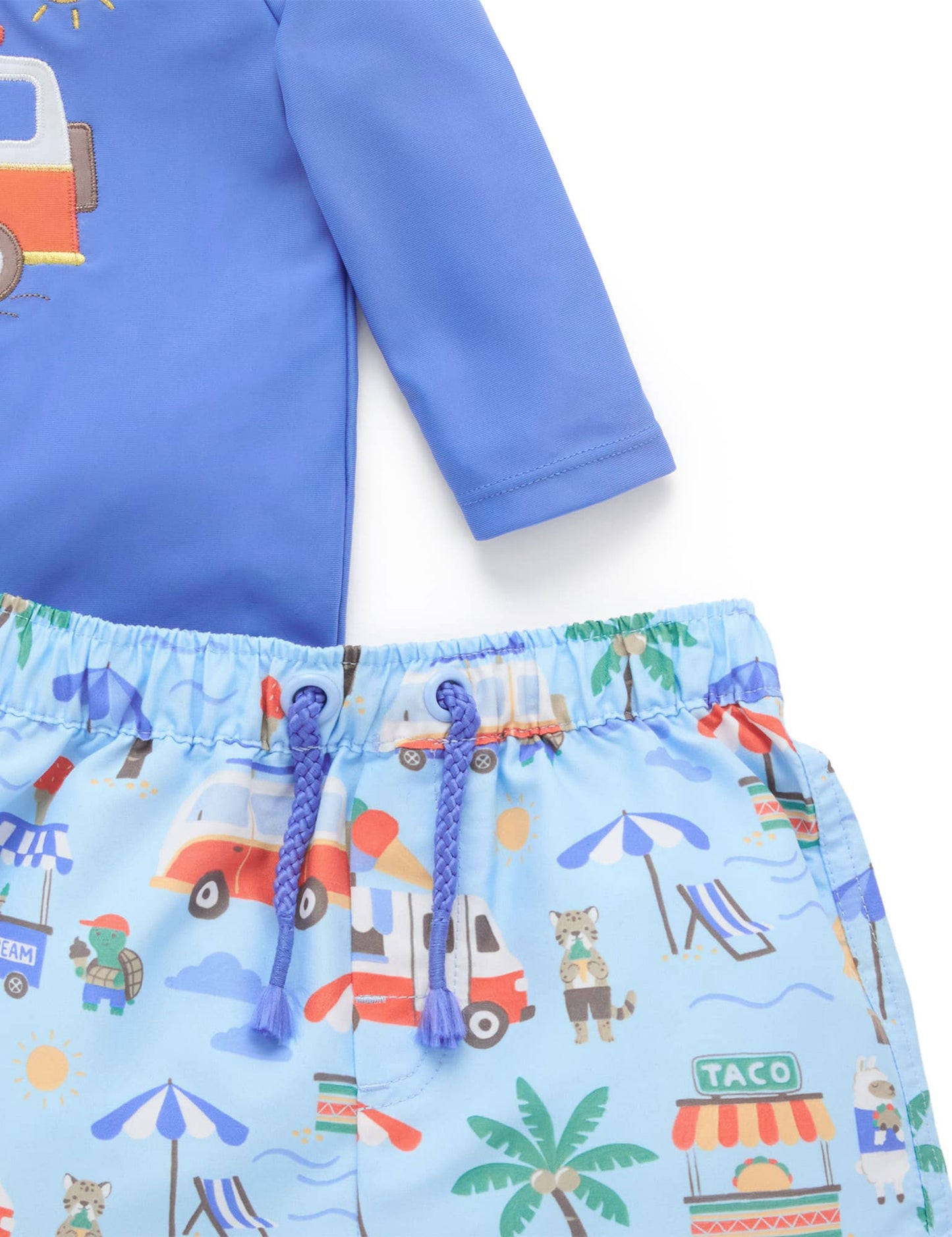 Purebaby Boys Swim Top & Shorts SB4013S25