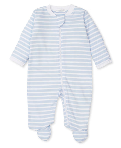 Kissy Kissy Blue Striped Footie (KBQ08228N)